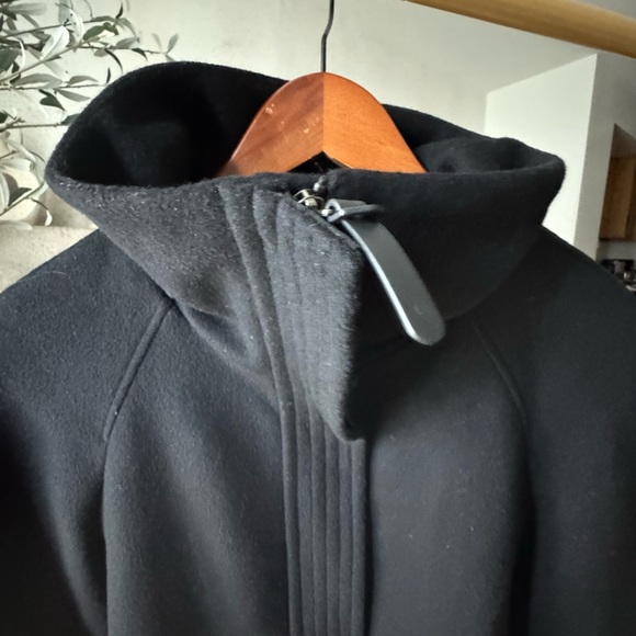 Mackage Women's Black Leather Trim Belted Coat - Picture 3 of 9